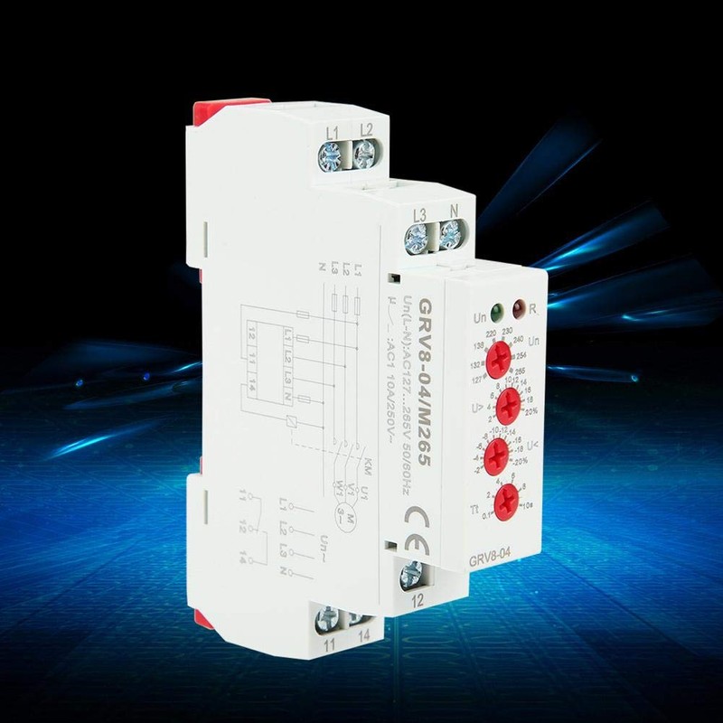 GRV8-04 M265 Voltage Relay 3-Phase Voltage Monitoring Relay Phase Sequence
