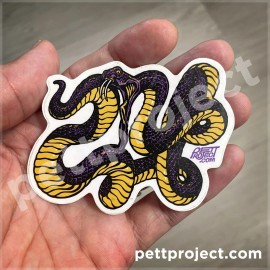 PettProject Kobe Bryant Black Mamba | Small Size Die Cut Vinyl Sticker Laptop Decal