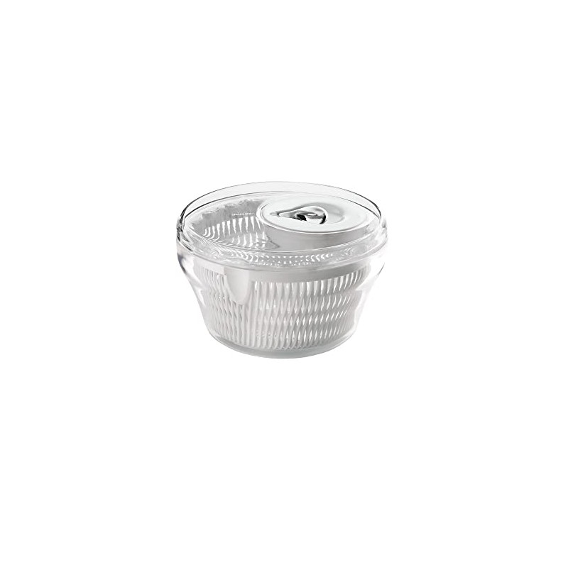 Guzzini Latina Large Transparent Salad Spinner, 11-Inches
