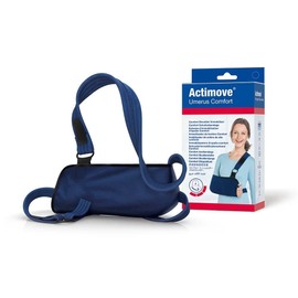 Actimove Ummerus Comfort Arm Sling Shoulder Brace | Medical Arm Sling Shoulder Immobilizer for Broken, Dislocated, Fracture or Strain Injury Support, Right & Left Arm | Blue - Choose Your Size