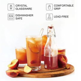 Wedding Gifts for Couples,Hubby & Wifey Wedding Highball Glasses,Drinking Glasses 10 Oz,Unique Gift for Engagement,Wedding, Honeymoon, Newly-Married Anniversary