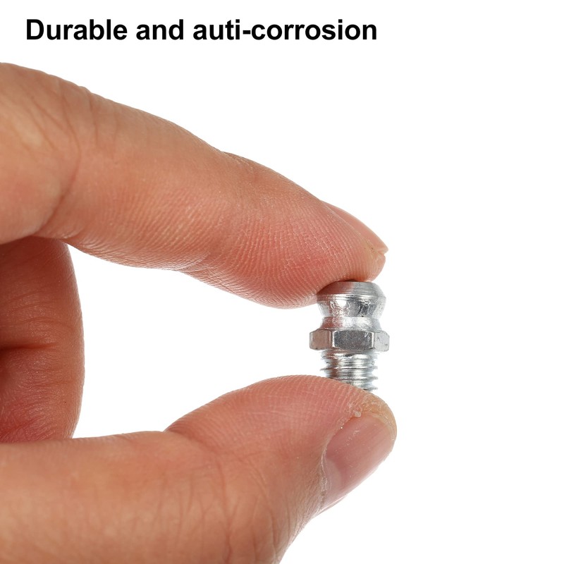 X AUTOHAUX 100 Pcs M6x1 Grease Nipple Fitting Straight 180
