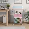 VENNQD Organizer and Storage Stand Compatible with Cricut Machines,Rolling Storage