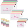 Document Wallet A3+A4+A5, Pack of 18, 3 Sizes, Waterproof Mesh