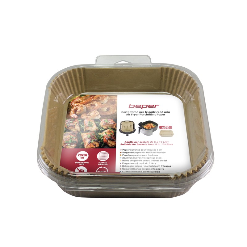 BEPER C103ACC003 Baking Paper for Hot Air Fryer, Set of
