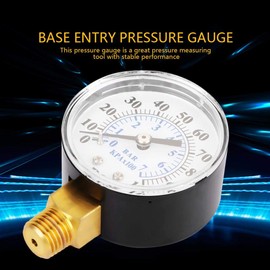 0-100psi 0-7bar pressure gauge meter pressure gauge for water air oil dial instrument base entry NPT thread 1/4 inch