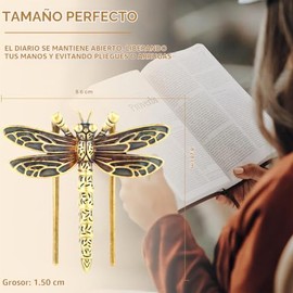 Soporte para Cuaderno Estilo Vintage con Clip de Página para Mantener tu Diario en su Lugar Mientras Escribes. Como Regalo para Familiares, Amigos y A