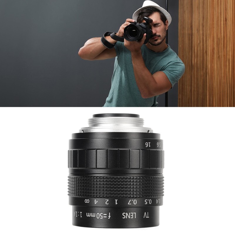 50mm Manual Focus Prime Lens F1.4 C 2/3inch Large Aperture