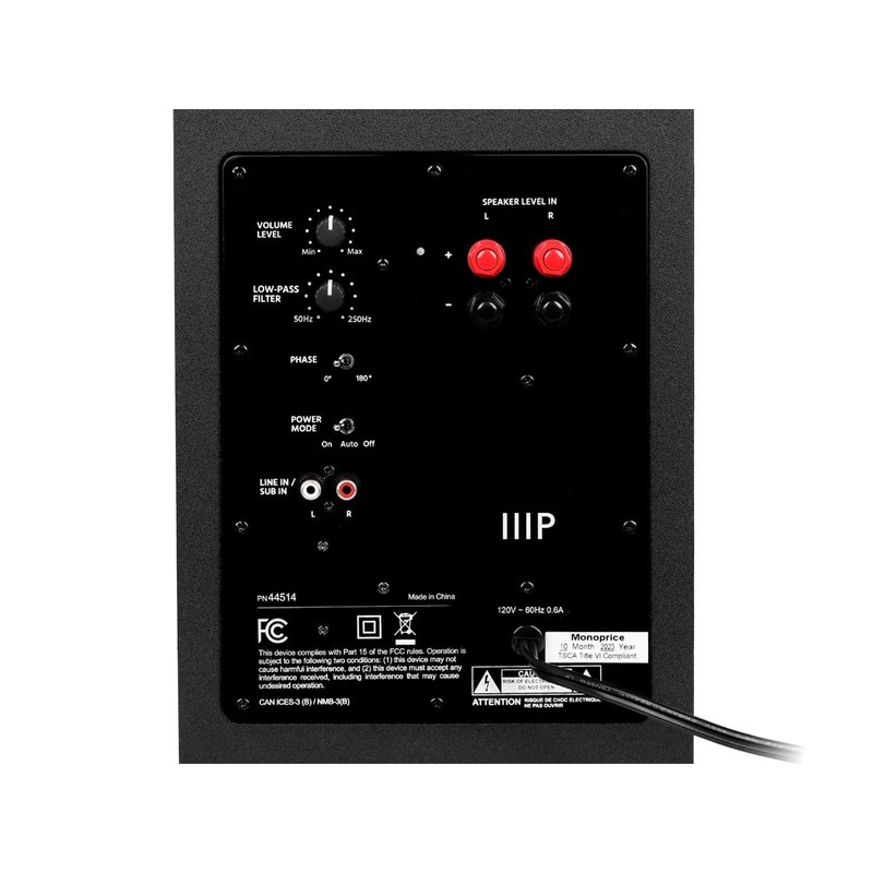 Monoprice CSW-8 8in 100 Watt Compact Subwoofer