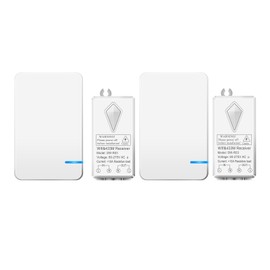 NineLeaf 2Pack WiFi Smart Wireless Lights Switch Kit, Smart Switch WiFi Receiver, No Wiring Voice Control Timing Function IP66 Waterproof, Compatible with Alexa Google Assistant Tuya Smart Life APP