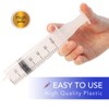 Pack of 4 Syringes, 60 ml, Plastic Syringe with Hose,