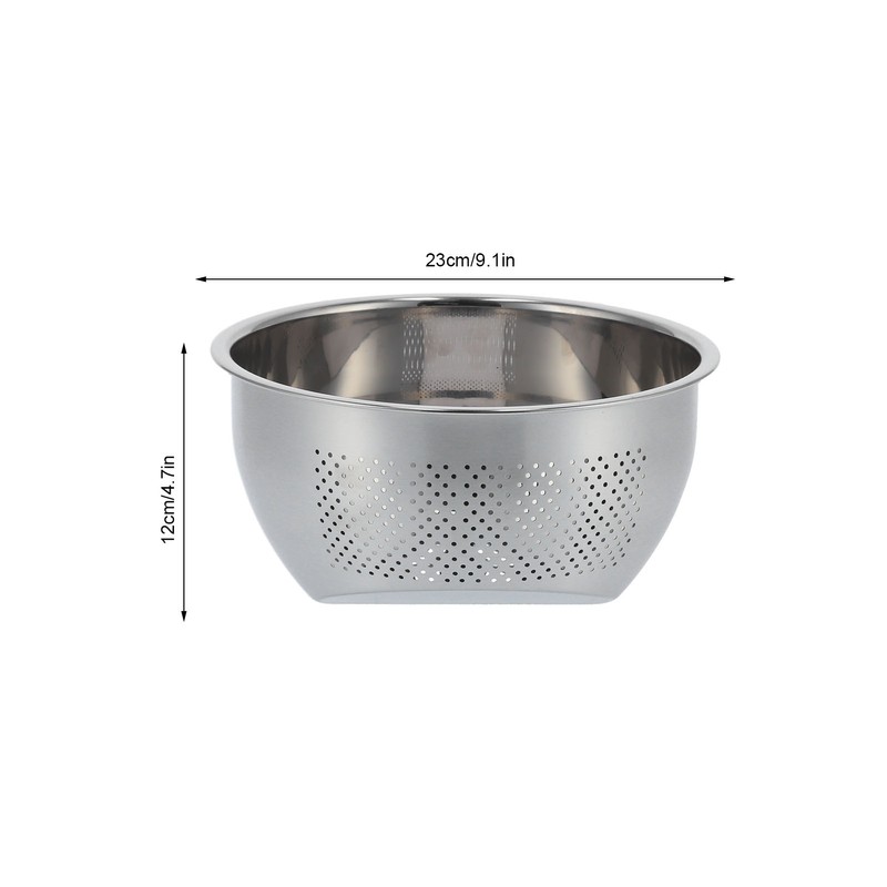 Drain Basket Stainless Steel Rice Sieve Thickened Vegetable Washing Drainer