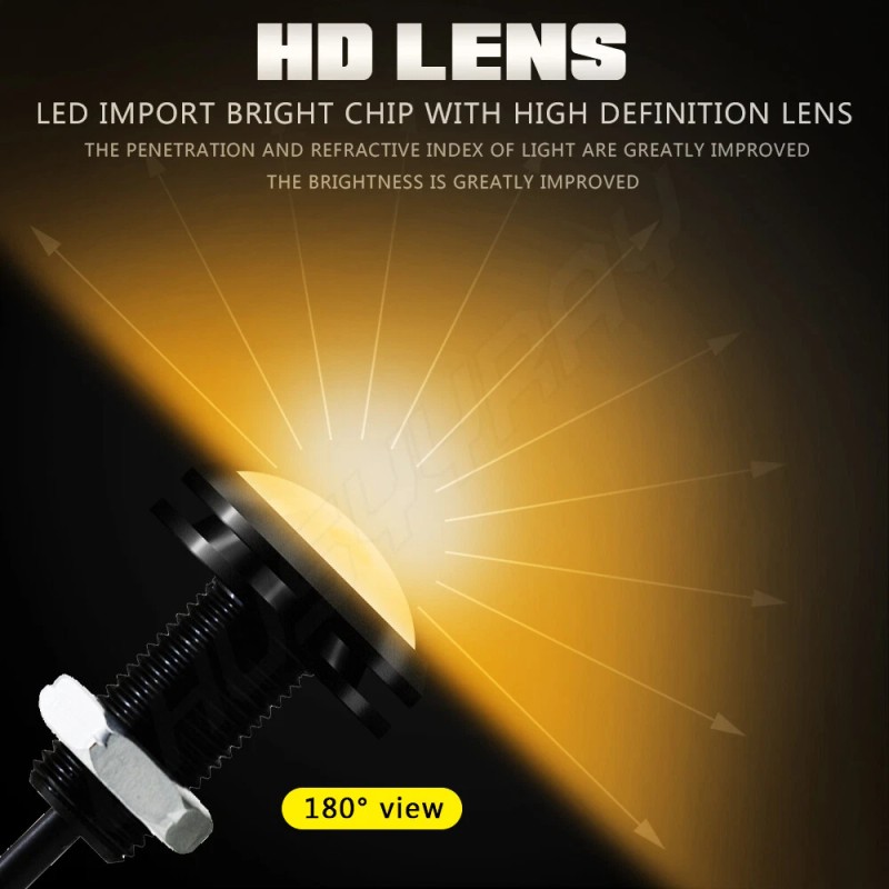 CHUSYYRAY NEW yellow Lights Grille Lighting Kit Universal For Honda