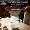 Walfos Fine Mesh Strainer Set of 3, Stainless Steel Wire