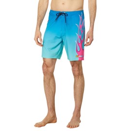 Hurley Men's Phntm-eco Nascar Flames 18 Inch Swim Shorts for Men