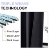 Simplebrand Black Valance for Windows, Short Blackout Curtains for Bathroom/Laundry/Basement