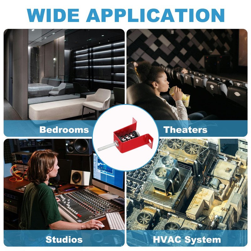 PATIKIL Ceiling Spring Vibration Isolator Hangers, 8 Pack 110lbs Mechanical