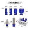 SHDIATOOL Tile Diamond Drill Bits Set,Porcelain Hole Saw, Cutter for