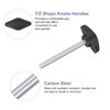 sourcing map 5Pcs Tee Wing Knobs Thumb Screws, M6 x