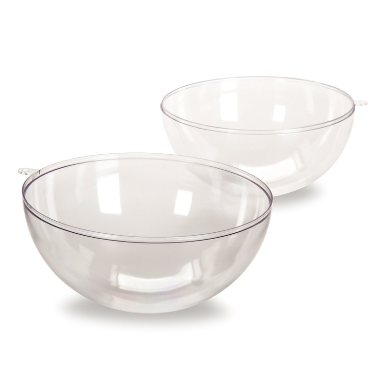 Darice 1105-89 Plastic Ball Ornament, 140mm, Clear