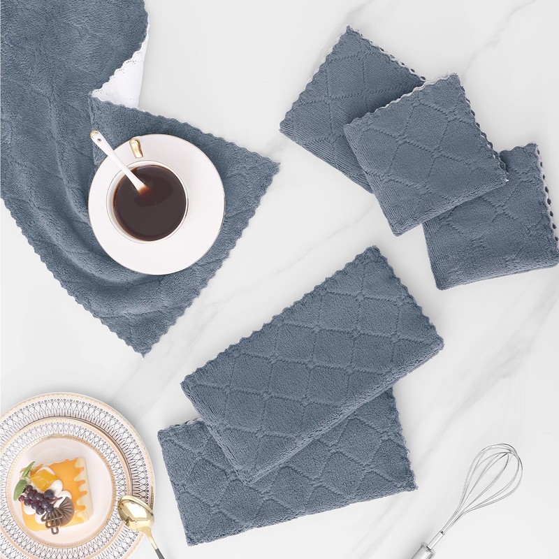 Mordimy 12 Pack Kitchen Cloths Dish Towels (10" x 10",