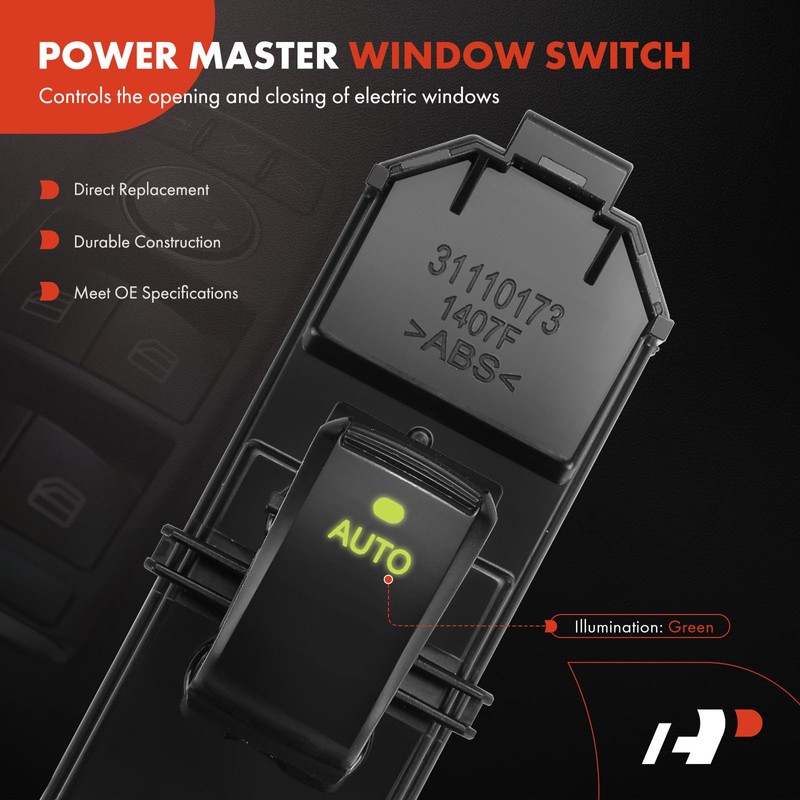 A-Premium Power Window Switch Compatible with Toyota Land Cruiser 2003-2007
