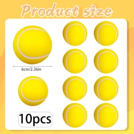 XcnPer Foam Ball, 10 Soft Tennis Balls for Kids and Adults, Sponge Balls for Training and Recreation, Foam Golf Balls, 6 cm Diameter, Rubber Material