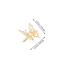 Baluue 12pcs Butterflies Design Hair Clips Metal Hairpin Hair Barrettes for Women