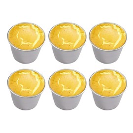UgyDuky Set of 6 Nonstick Individual Tumblers Popovers| Chocolate Molten Pans| Pudding Cups| Raspberry Souffle Pot| Darioles Ramekins Brownies Mold - Size 3 Inches
