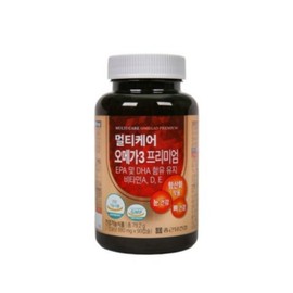 Chong Kun Dang Multicare Omega 3 Premium 90 Capsules 3 Months Supply EPA DHA Vitamin A D E Improves Blood Circulation Eye Bone Health Complex Nutrient Antioxidant / 멀티케어 오메가3 프리미엄 90캡슐 3개월분 EPA DHA 비타민A D E 혈행 개선 눈 뼈 건강 복합 영양제 항산화