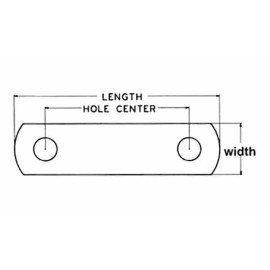 C.E. Smith Trailer Axle Galvanized Frame Straps 4" by 1-114", CE Smith 20016G