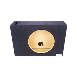 Atrend Bbox Single Vented 12 Inch Subwoofer - Pro Audio Tuned Single Vented Car Subwoofer Boxes & Enclosures - Premium Subwoofer Box Improves Audio Quality, Sound & Bass - Nickel Finish Terminals.