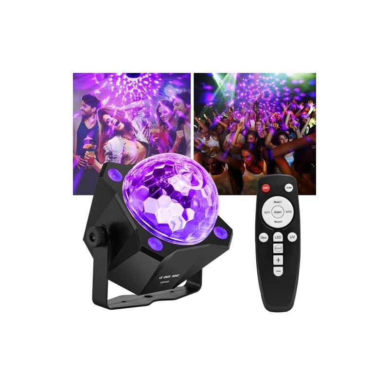 DJPTYGCK UV Black Lights for Glow Party Disco Ball Light