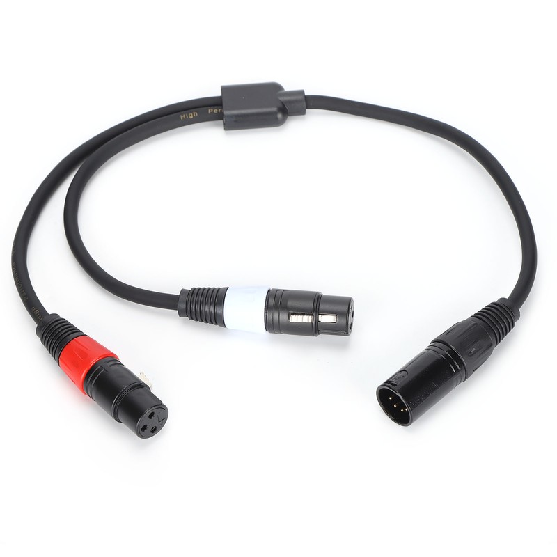 JORIND 5Pin XLR Male to Dual 3Pin XLR Female Cable