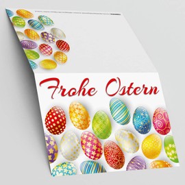BREITENWERK Easter Cards with Envelope (Set of 15) Elegant Easter Eggs - Elegant Premium Folding Cards - Ideal for Private and Business - Happy Easter Cards