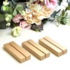 UNIQOOO 20 Pack 4" Gold Birch Wood Stands for Wedding