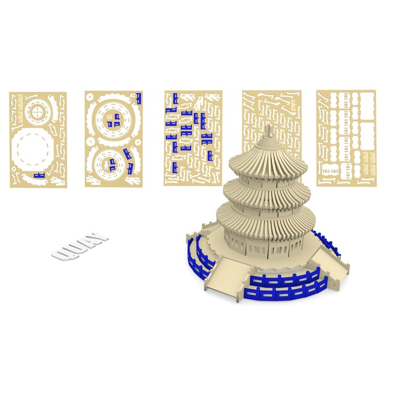 Quay Temple of Heaven Woodcraft Construction Kit FSC