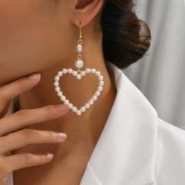 Heart Earrings for Women Lover Earrings Heart Dangle Earrings Hoop Earrings Jewelry Gift for Lover