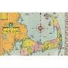 CafePress Vintage Map of Cape Cod Rectangle Bumper Sticker Car