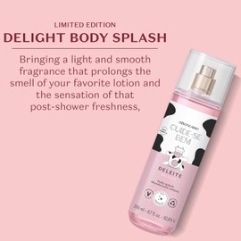 O Boticario Cuide-se Bem Deleite Body Splash, Delicate Sweet Fragrance, Vegan Formula, 91.7% Natural Ingredients, Recycled PET Packaging