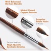 Watercolor Brushes Professional - 6 Pcs Extended Needle Point Brushes