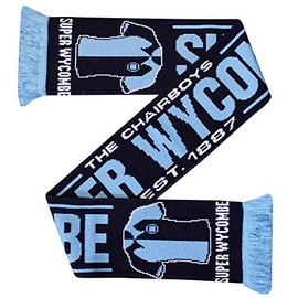 FVLFIL Wycombe Wanderers New Football Fans Scarf (100% Acrylic)