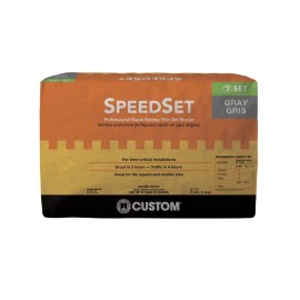 Custom Speedset Fortified Thin Set Mortar - 25 lbs - Gray