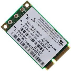 Deal4GO 4965AGN 802.11n 300Mbps Adaptador inalámbrico mini PCIe WiFi de doble banda 42T0865 reemplazo para Lenovo IBM ThinkPad X61 X60 T61 R61 Z60