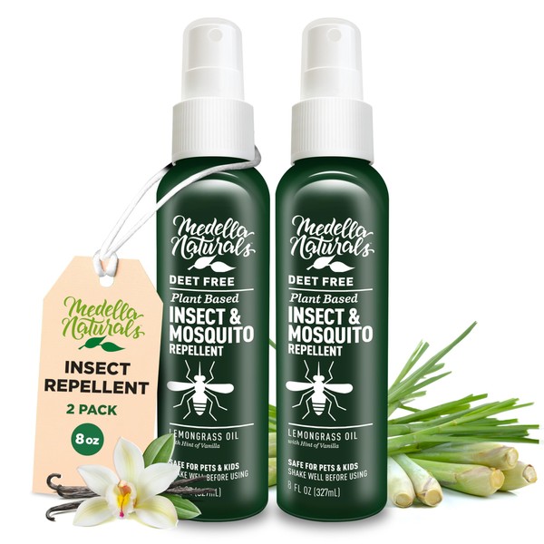 Medella Naturals Deet-Free Insect & Mosquito Repellent Pack of 2