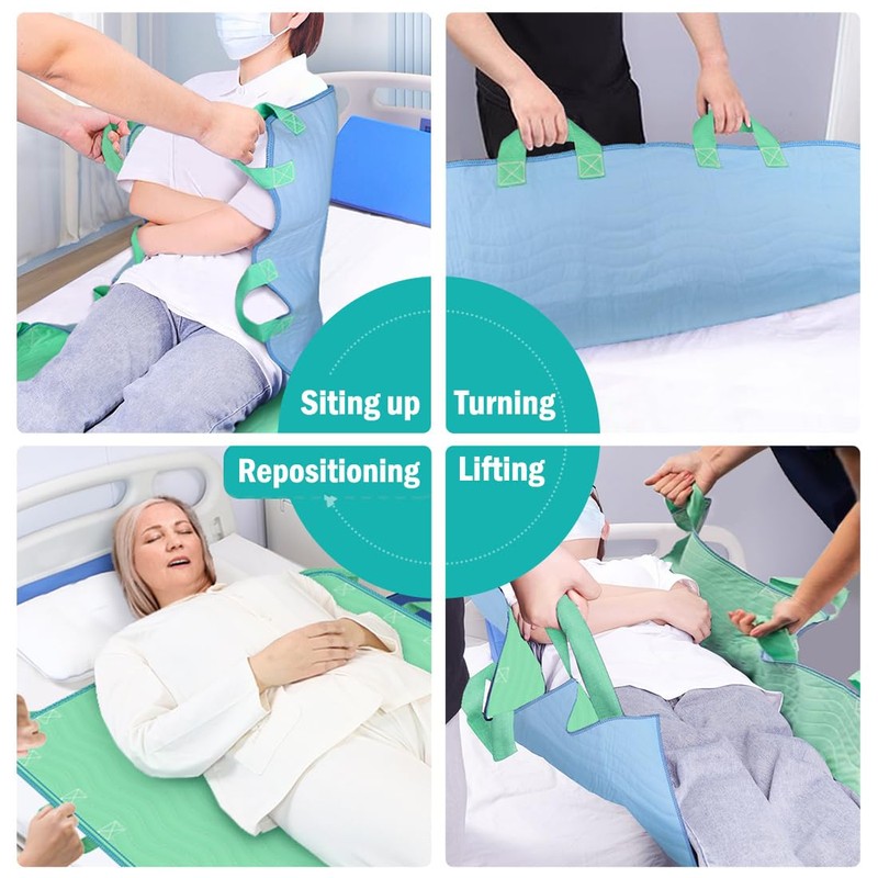 i COVER 34"x52" Positioning Bed Pad with Reinforced Handles, 2
