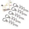 5 Pcs Bird Parrots Foot Ring Buckle Stainless Steel Foot
