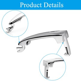 Ruolin Exterior Door Handle Car Door Handle Chrome-Plated Door Handle Replacement Kit Compatible with Lancia Ypsilon 2003-2011