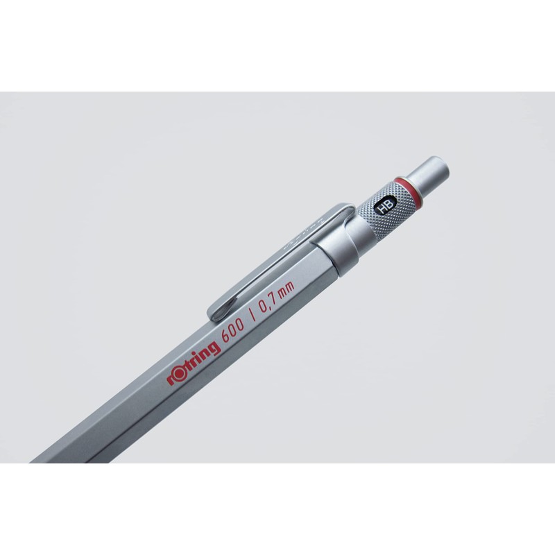 rOtring 600 Premium Mechanical Pencil | 0.7mm | Silver Metal