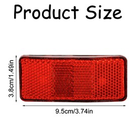Luckious Mountain Bike Rear Rack Reflector Light – Easy-to-Install Bicycle Warning Reflector for Tail Light Mounting – Essential Cycling Accessory for Outdoor Riding